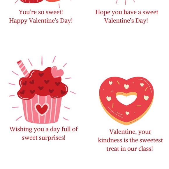 Sweet Themed Valentine's Day Cards - Picture 3 of 3